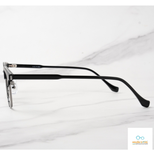 Gọng Kính Cận Hợp Kim Unisex G2684 (Đen Xám)